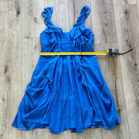 NWT Blue Silk Dress BCBCMaxAzria - Picture 4 of 8